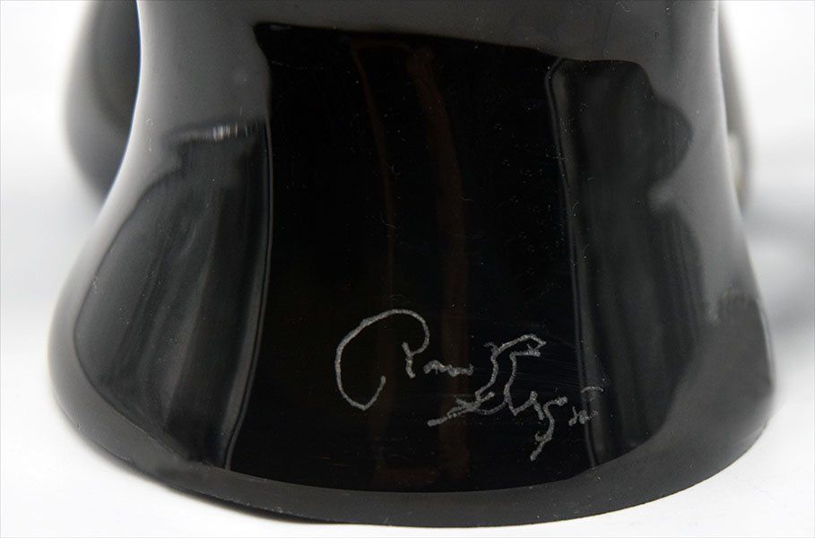 Murano Heads Sculpture In Black Glass By Sergio Rossi, 1970s photo Art