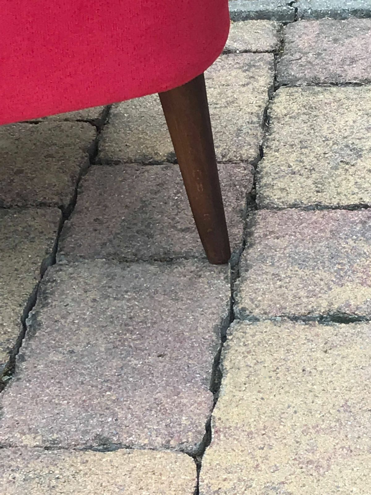 Red Cocktail Chair, 1950, 1950s photo Furniture