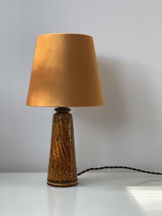 Gunnar Nylund Chamotte Lamp In Mustard By Rörstrand. 1940s. photo 421.0
