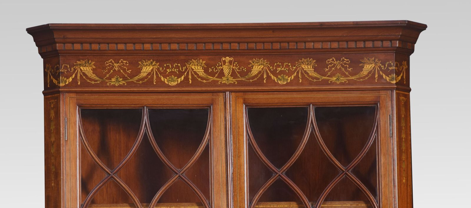 Mahogany Inlaid Corner Cabinet photo 2700.0