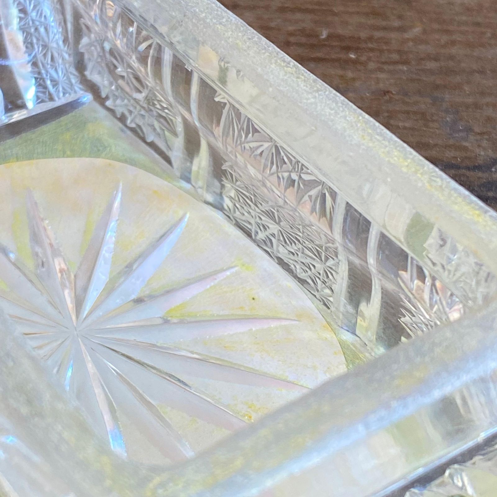 Butter Dish In Beveled Glass Or Crystal, France 1970 photo vinterior