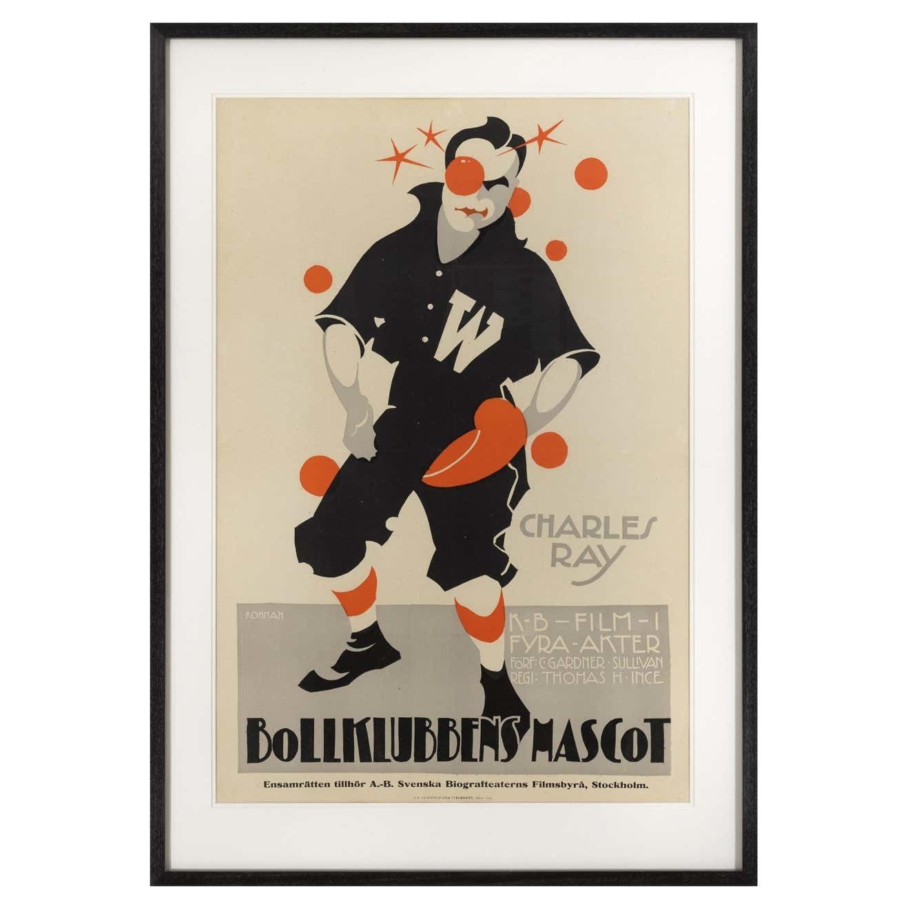 Original Swedish Movie Poster For The 1917 Film First Released