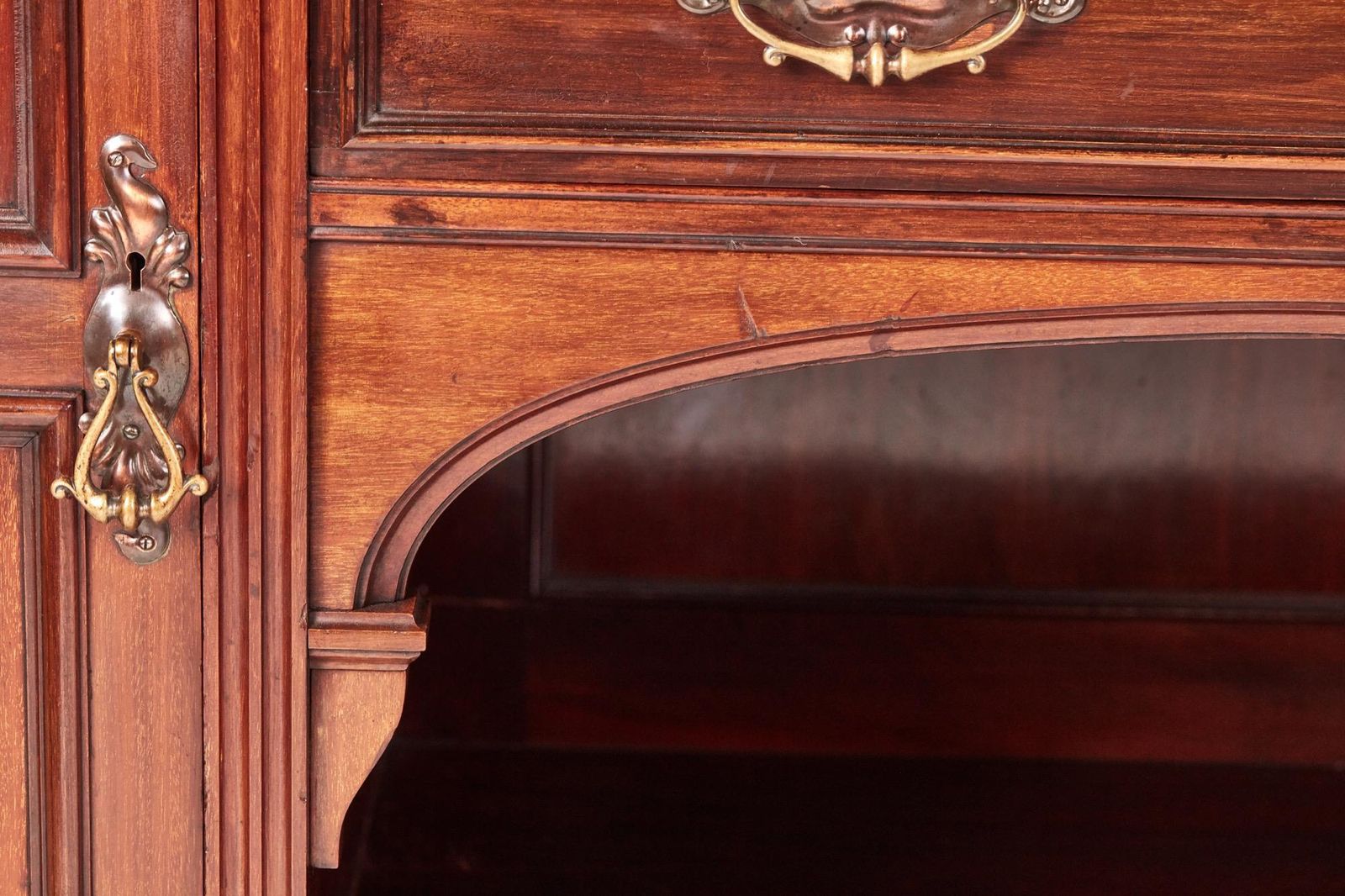 Quality Antique Carved Mahogany Sideboard By Maple & Co photo vinterior