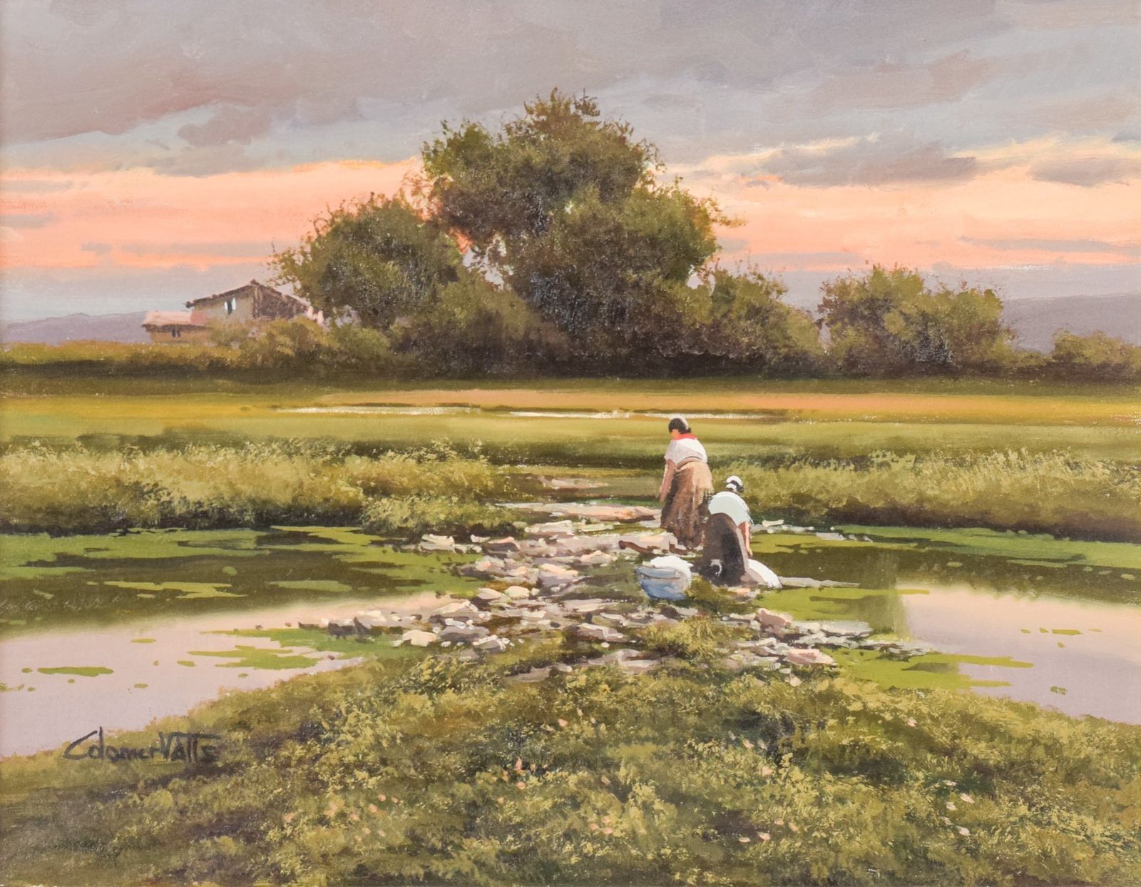 Joan Colomer Valls – Landschap Met Arbeiders