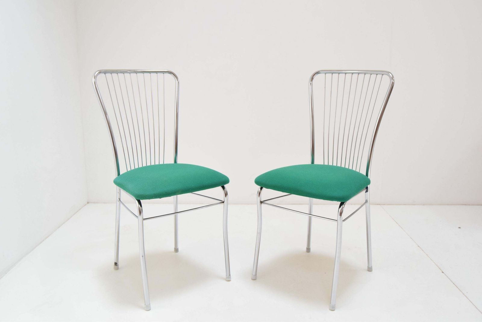 Pair Of Mid Century Chrome Chairs,Nowy Styl,Circa 1980s photo furniture