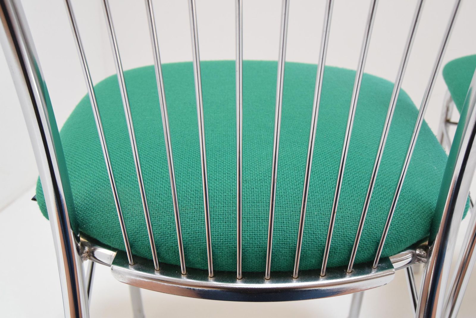 Pair Of Mid Century Chrome Chairs,Nowy Styl,Circa 1980s photo buy