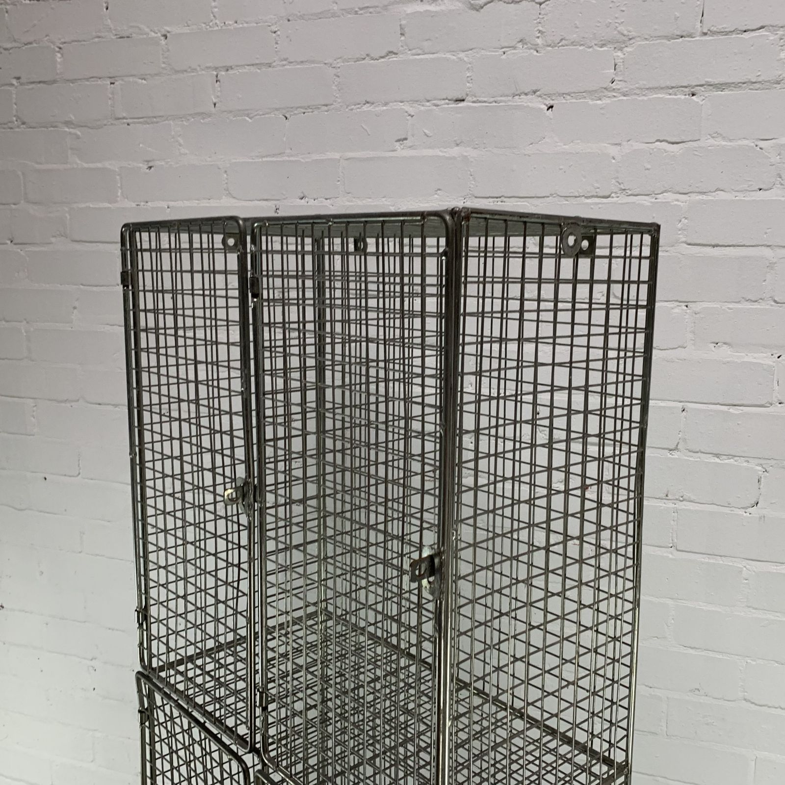 Large Vintage Wire Frame 6 Door Locker Unit photo buy