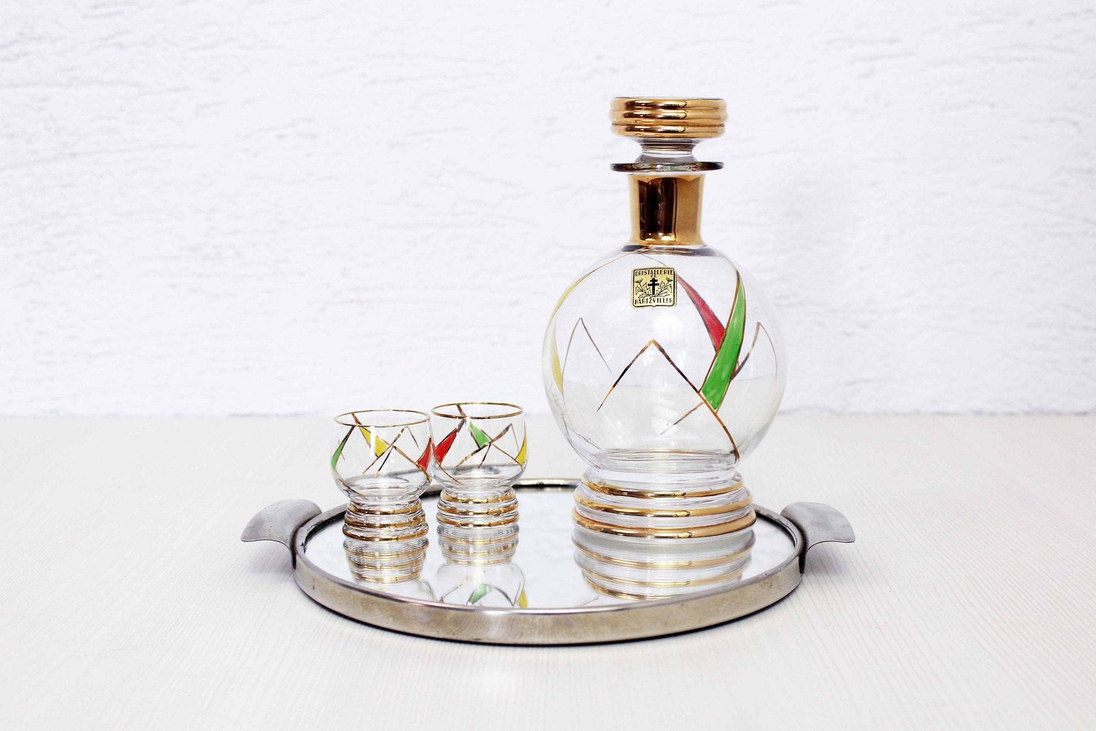 Mirror Tray For Aperitif From The 50s