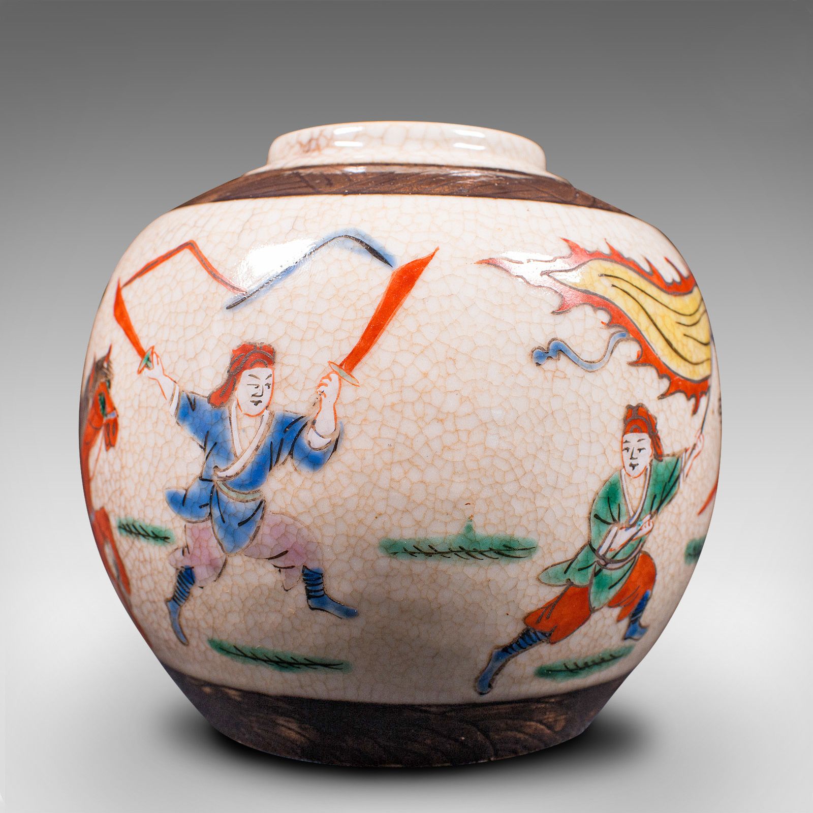Small Antique Flower Vase, Japanese, Ceramic, Posy Urn, Edo Period, Circa 1850 photo for sale