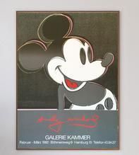 Andy Warhol Mickey Mouse Galerie Kammer Original Vintage Poster photo 524.0