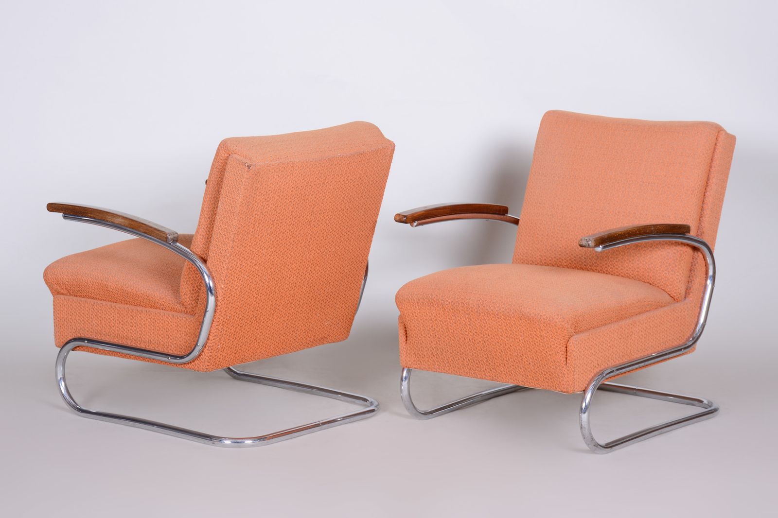 Bauhaus Tubular Chrome Armchairs By Mücke Melder, 1930s, Set Of 2 photo furniture