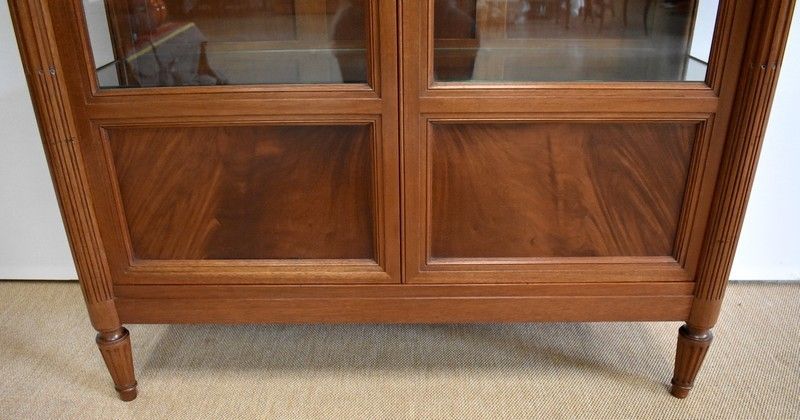 photo buy All Faces Showcase In Solid Mahogany, Louis XVI Style   Late 19th Century