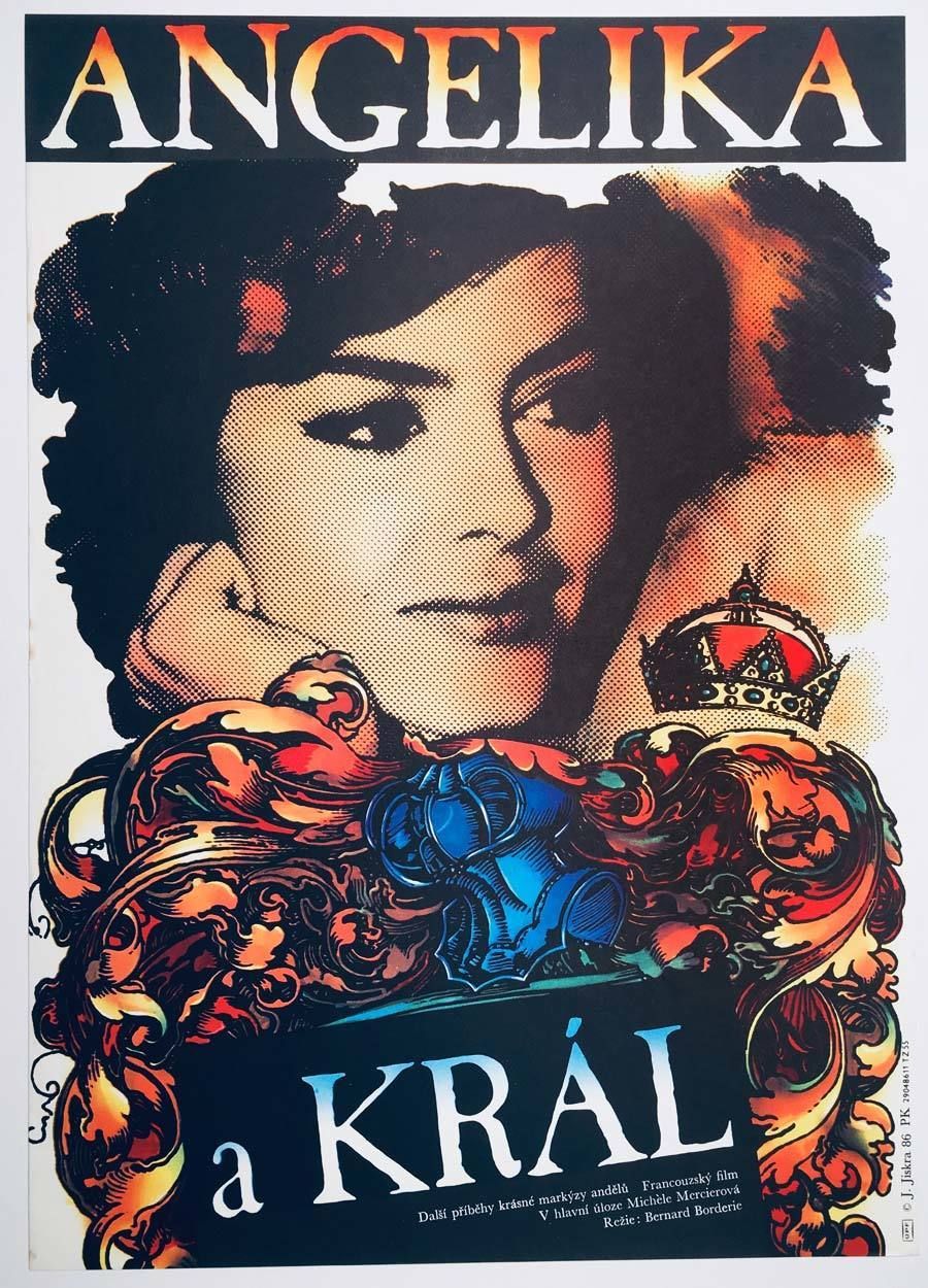 Original Film Poster, Angélique And The King, Jan Jiskra, 1986, Genuine Czech Vintage Print