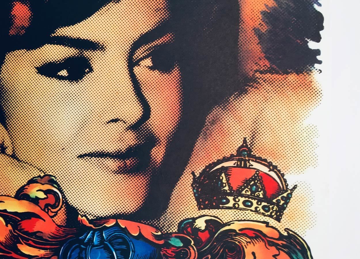 Original Film Poster, Angélique And The King, Jan Jiskra, 1986, Genuine Czech Vintage Print photo Art