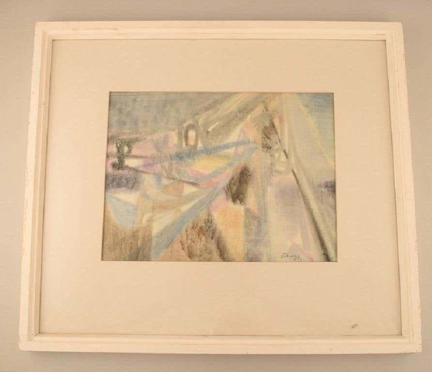 Albert Ferenz, Germany, Watercolor On Paper, "In The Mountains"