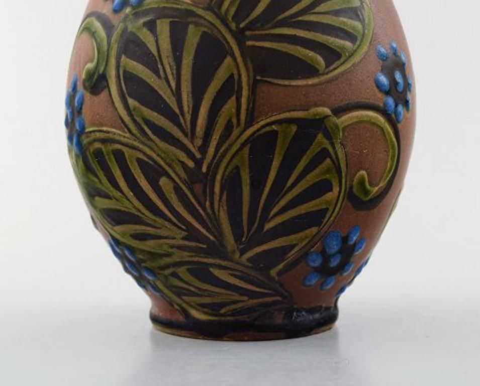 Kähler, Hak, Glazed Stoneware Vase In Modern Design, 1930s 1940s photo 381.0