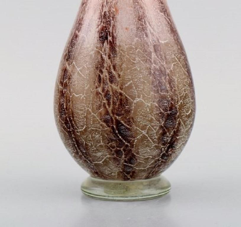 Karl Wiedmann For Wmf, Three Ikora Vases In Mouth Blown Art Glass, 1930s photo buy