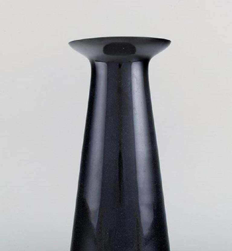 Stölzle Oberglas, Austria, Three Beatrice And Nora Vases In Black Art Glass photo 263.0