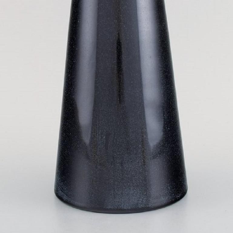 Stölzle Oberglas, Austria, Three Beatrice And Nora Vases In Black Art Glass photo vinterior