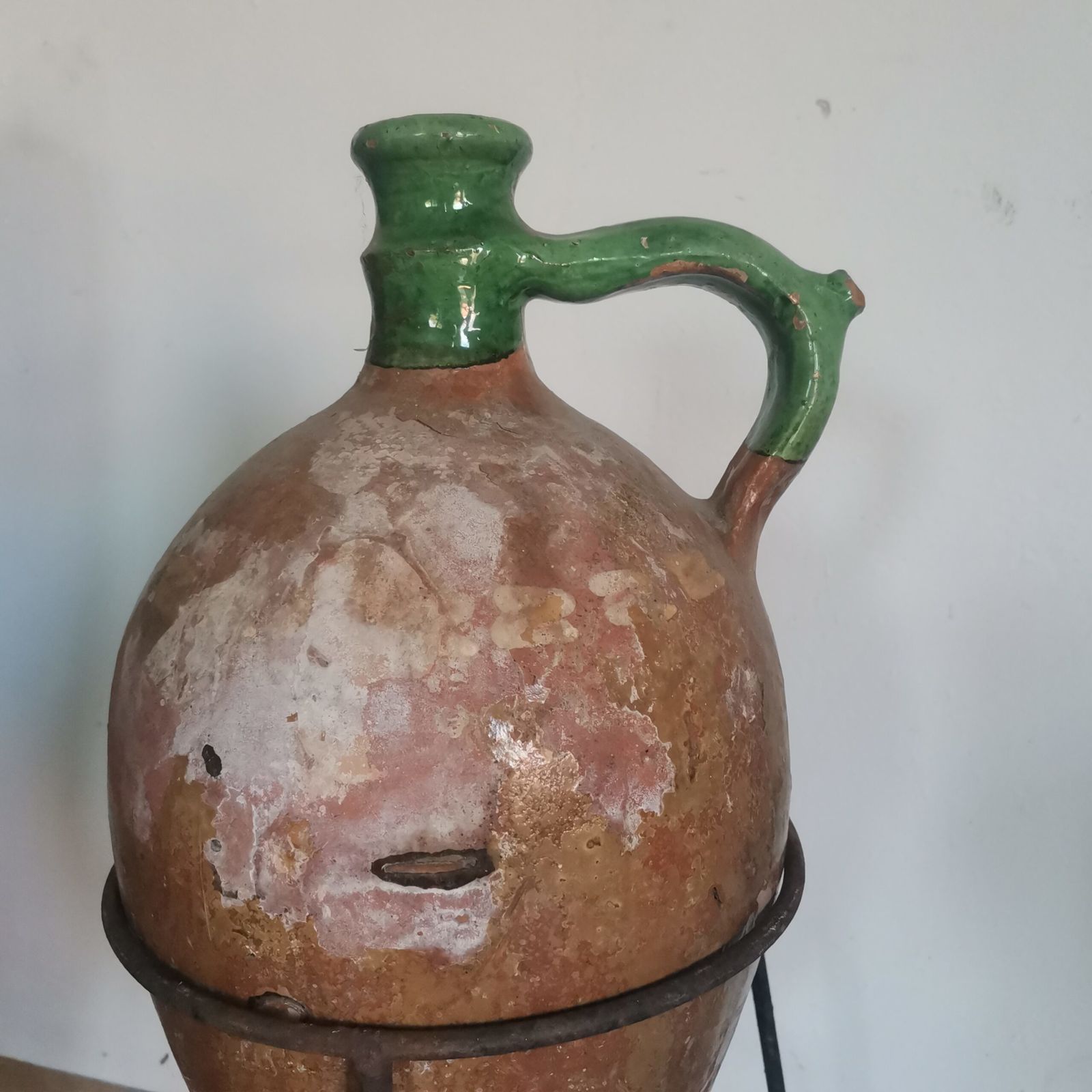 photo for sale Beautiful Antique Set Of 3 Terracotta Pots From Central Europe