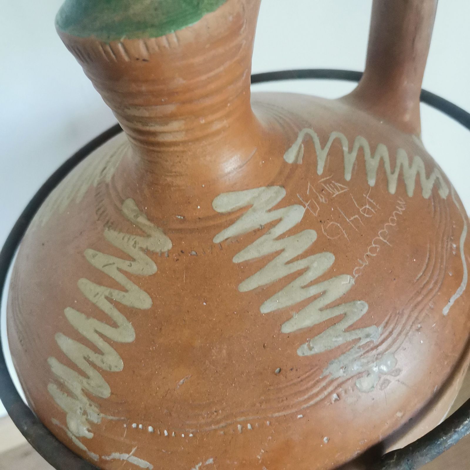 Home Decor Beautiful Antique Set Of 3 Terracotta Pots From Central Europe photo