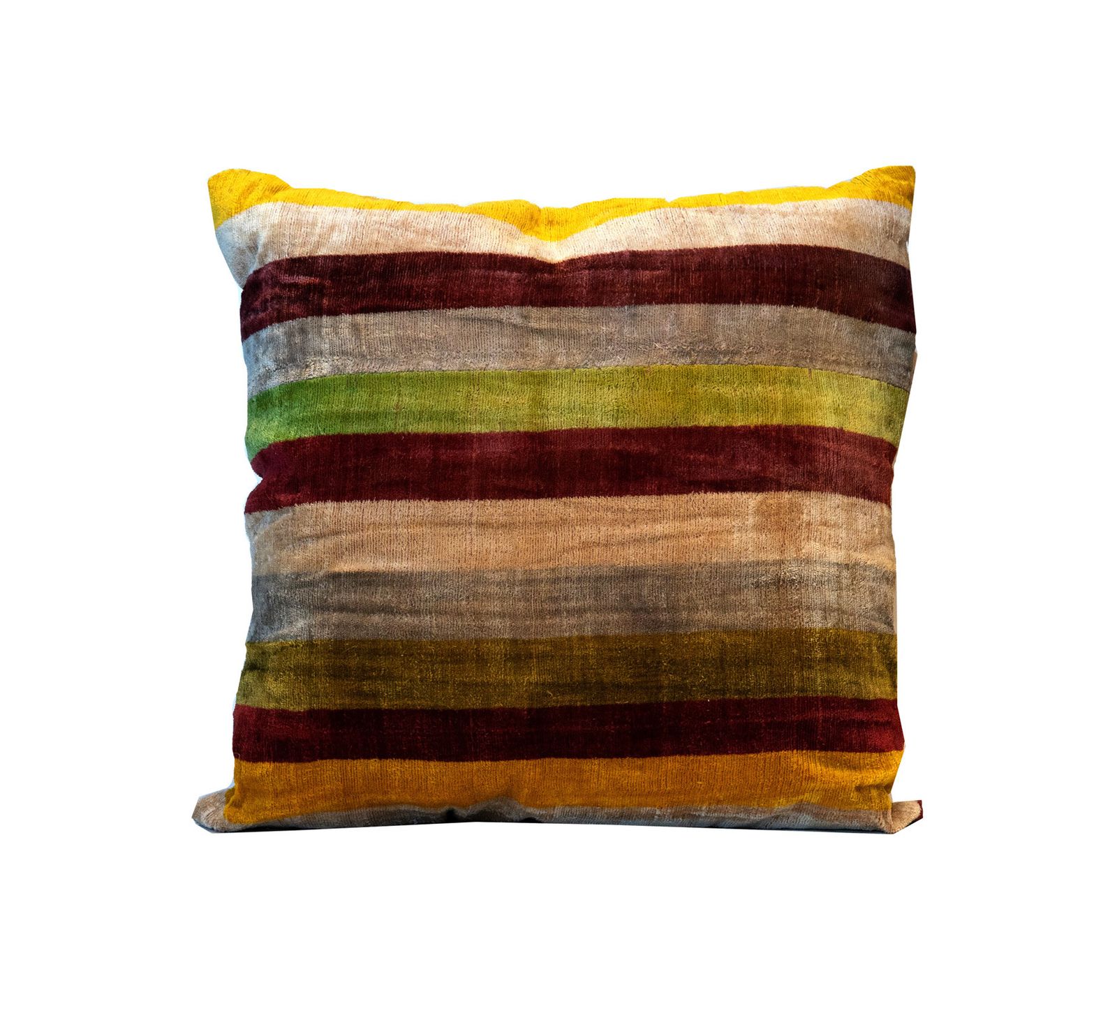 Multi Coloured Striped Cushion Cover Handmade Scatter Pillow 45x45cm