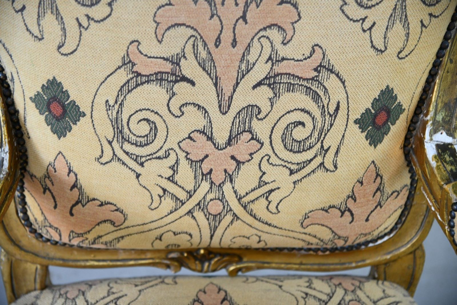 Louis XV Style French Gilt Chair photo for sale
