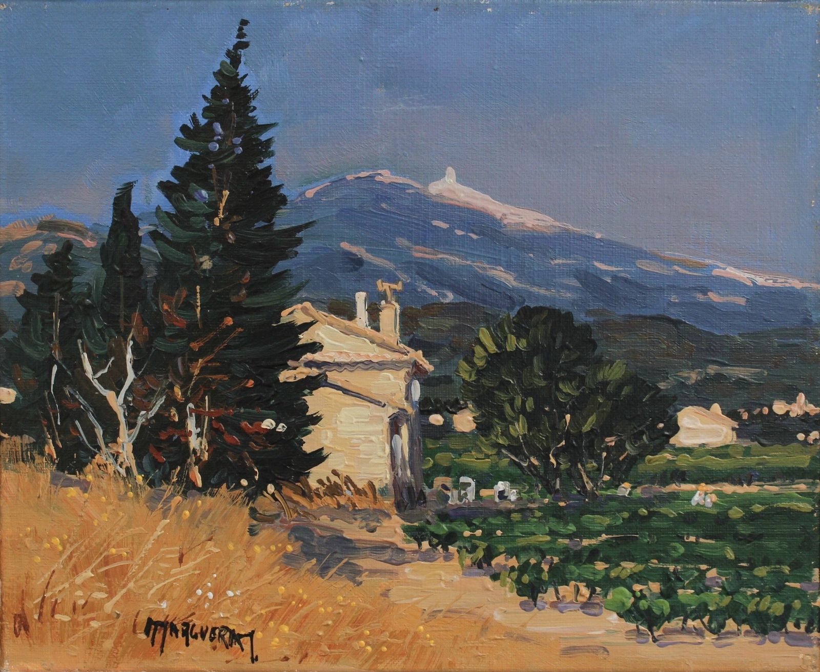View Of Mont Ventoux Under The Provence Sky' By Michel Margueray (Circa 2000) photo furniture