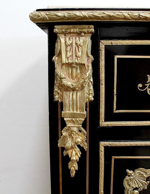 photo for sale Secretary In Blackened Wood, Napoleon III, Period 19th Century