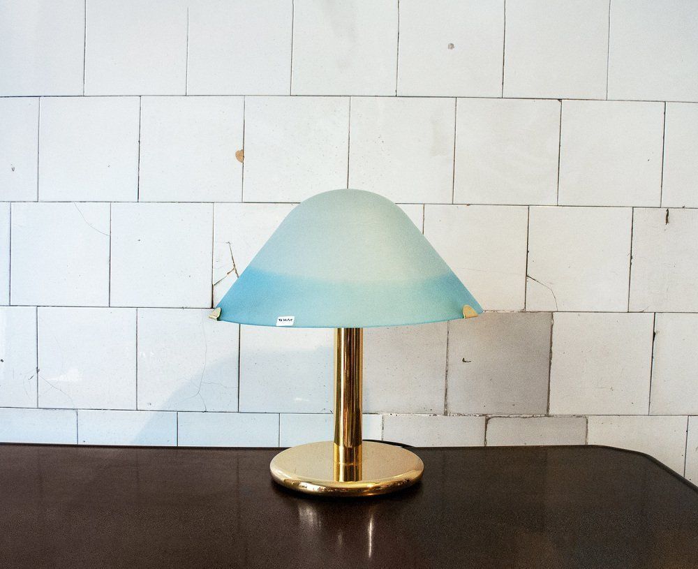Lamp In Verguld Metaal En Muranoglas Van Veart, Jaren 1970 photo 1063.92