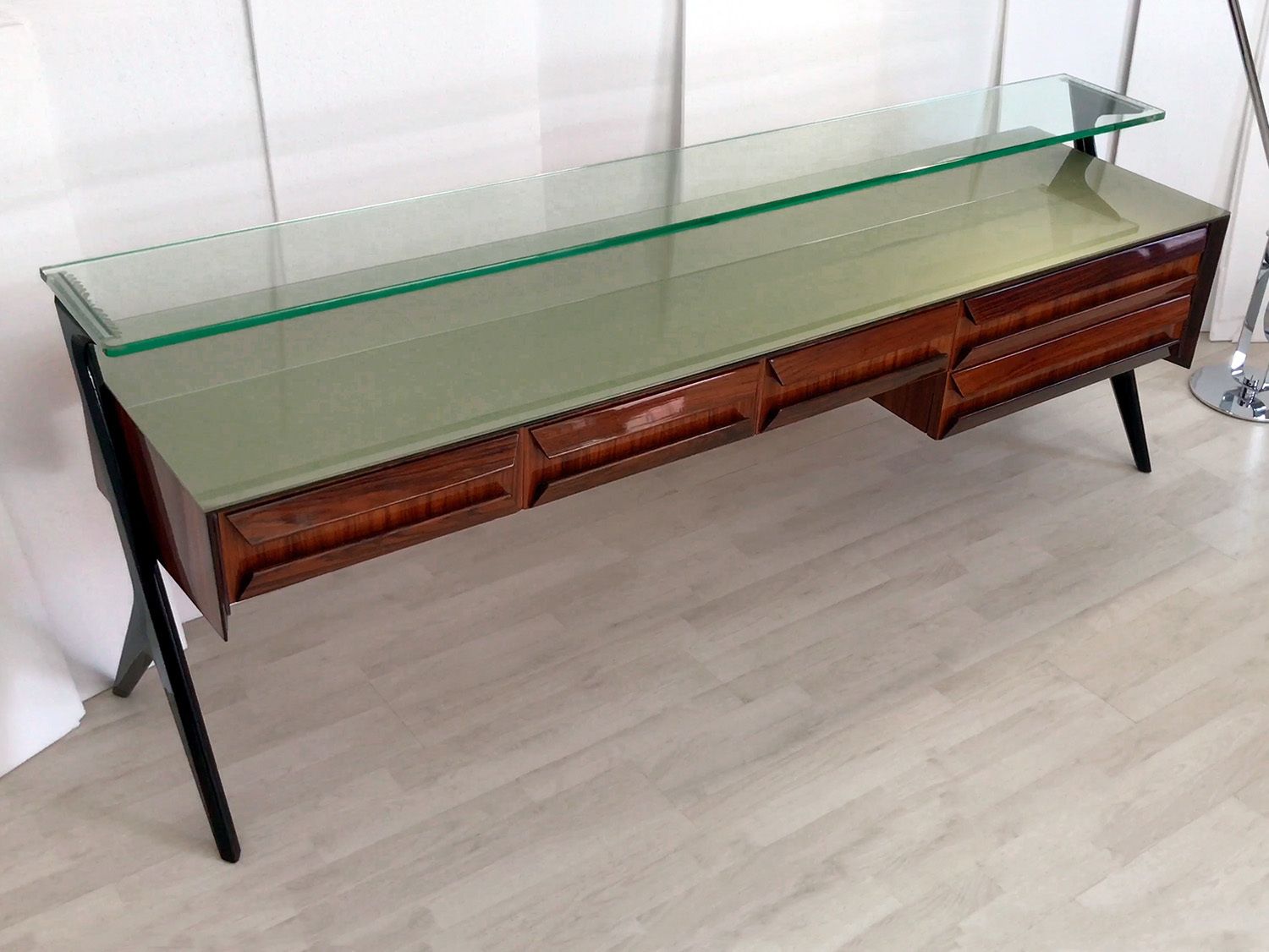 Italian Midcentury Sideboard Or Vanity Dresser By Vittorio & Plinio Dassi, 1950s photo vintage