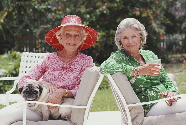 ' Lady Virginia Christie And Lady Anne Orr Lewis ' By Slim Aarons Oversized C Type