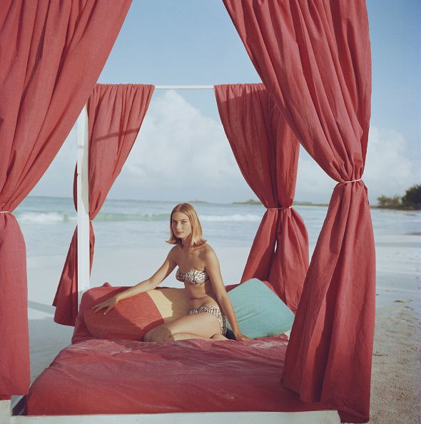 ' Tania Mallet ' By Slim Aarons Oversized C Type