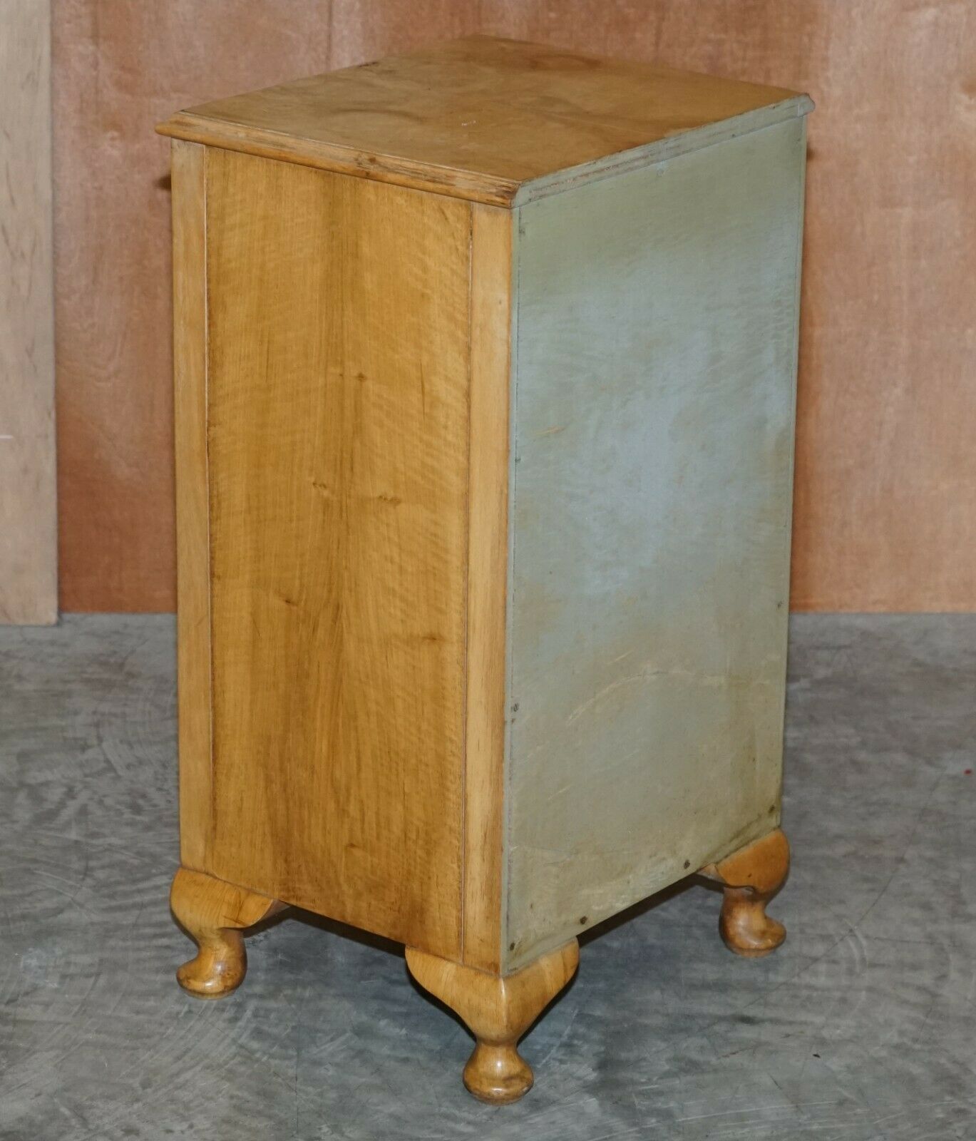 Lovely Vintage Circa 1930s Bedside Lamp End Wine Table Burr Walnut Part Suite photo buy