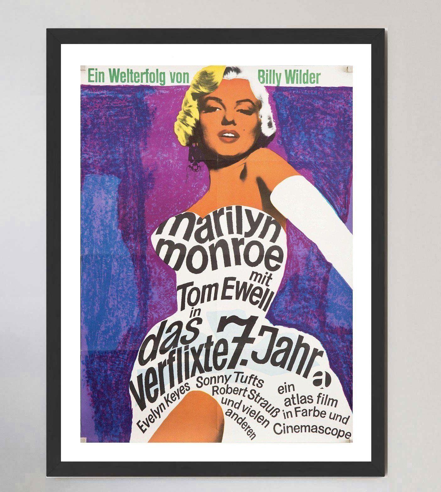 The Seven Year Itch (German), 1960s, Original Vintage Poster photo furniture