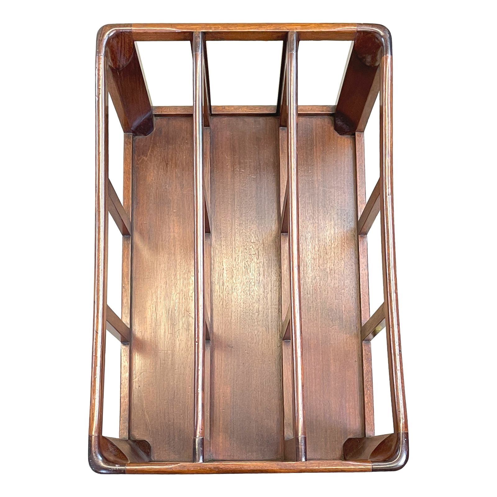 Regency Mahogany Antique Boat Shaped Canterbury  (England, Circa 1810) photo furniture