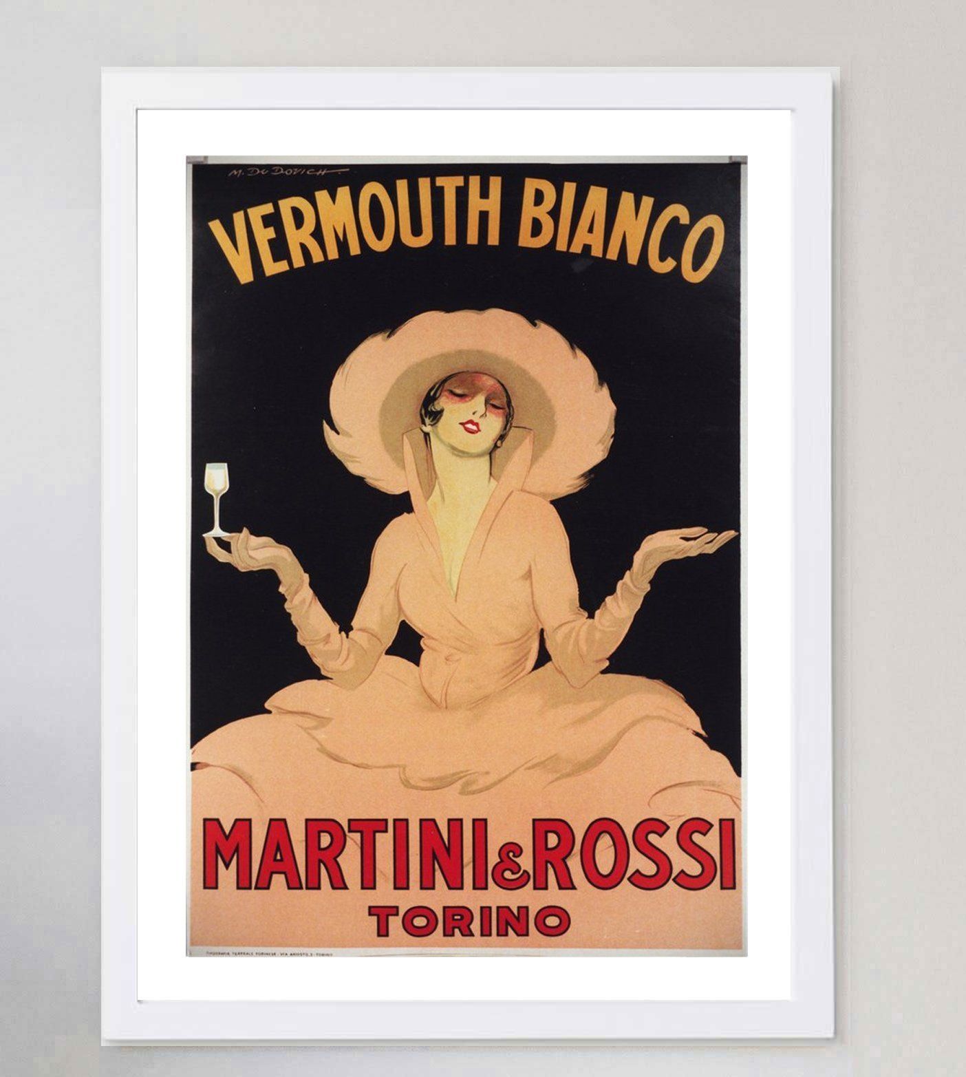 Martini & Rosso, 1950s, Paper Original Vintage Poster photo for sale