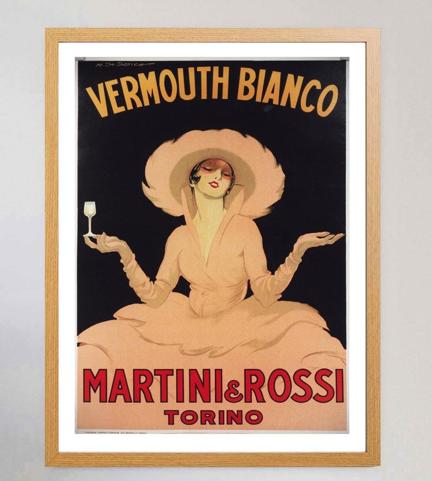 Martini & Rosso, 1950s, Paper Original Vintage Poster photo Art
