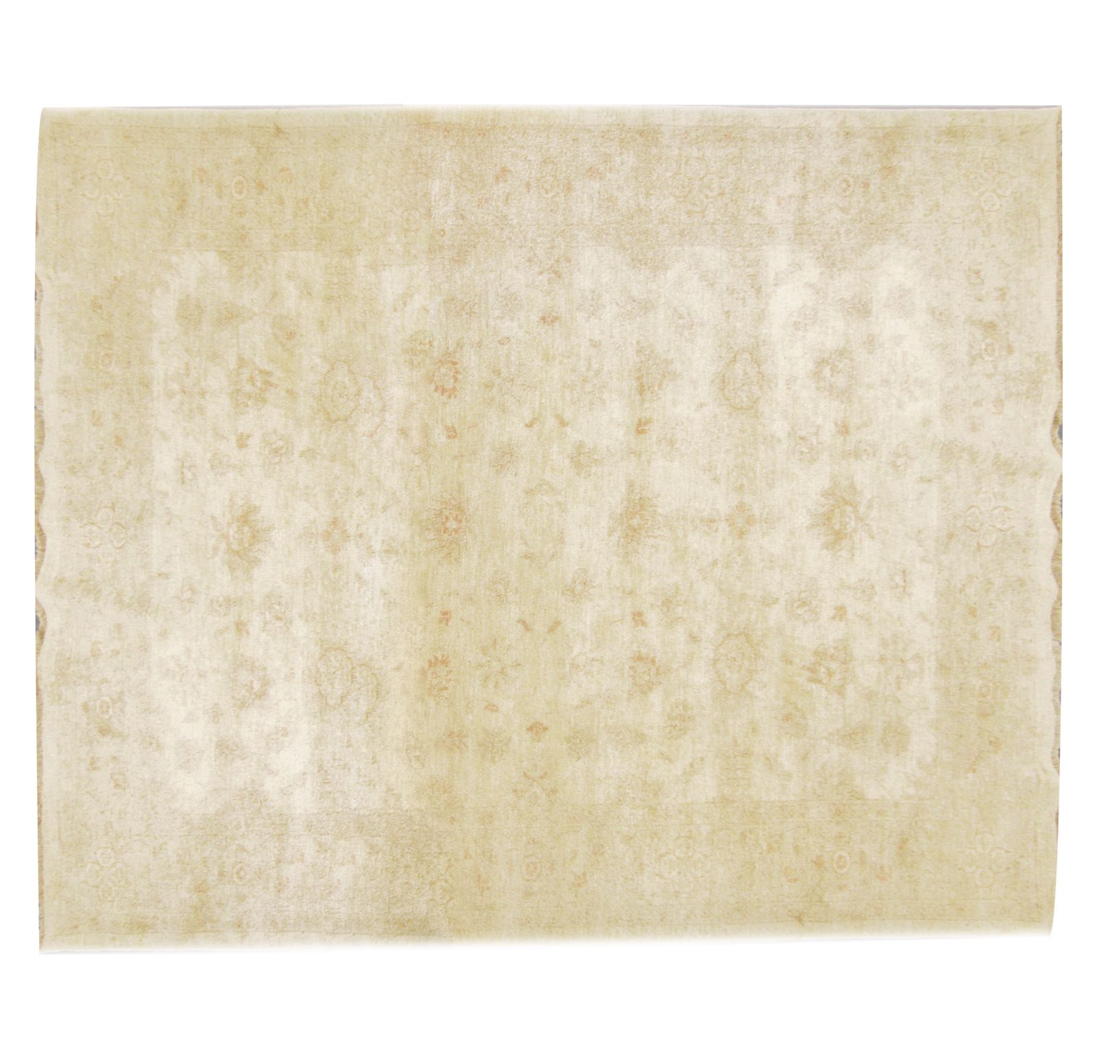 Handmade Carpet Traditional Ziegler Rug, Cream Wool 197x258cm photo buy