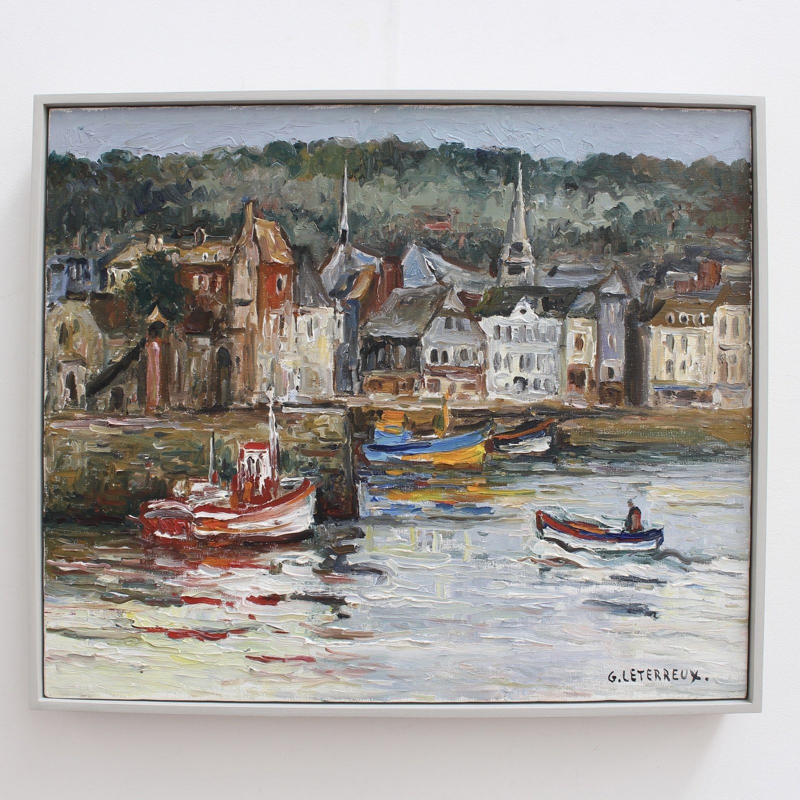 The Port Of Honfleur' By Gervais Leterreux (1993)