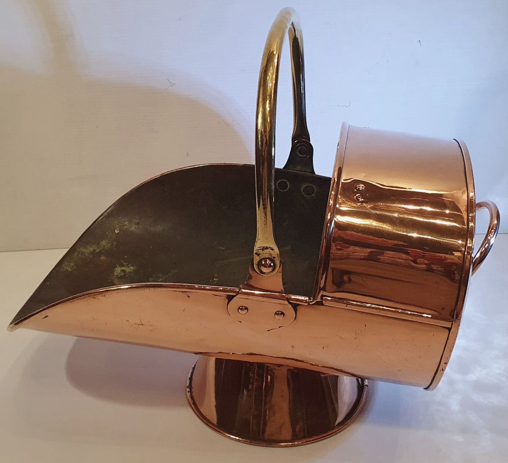 19th Century Copper Coal Scuttle