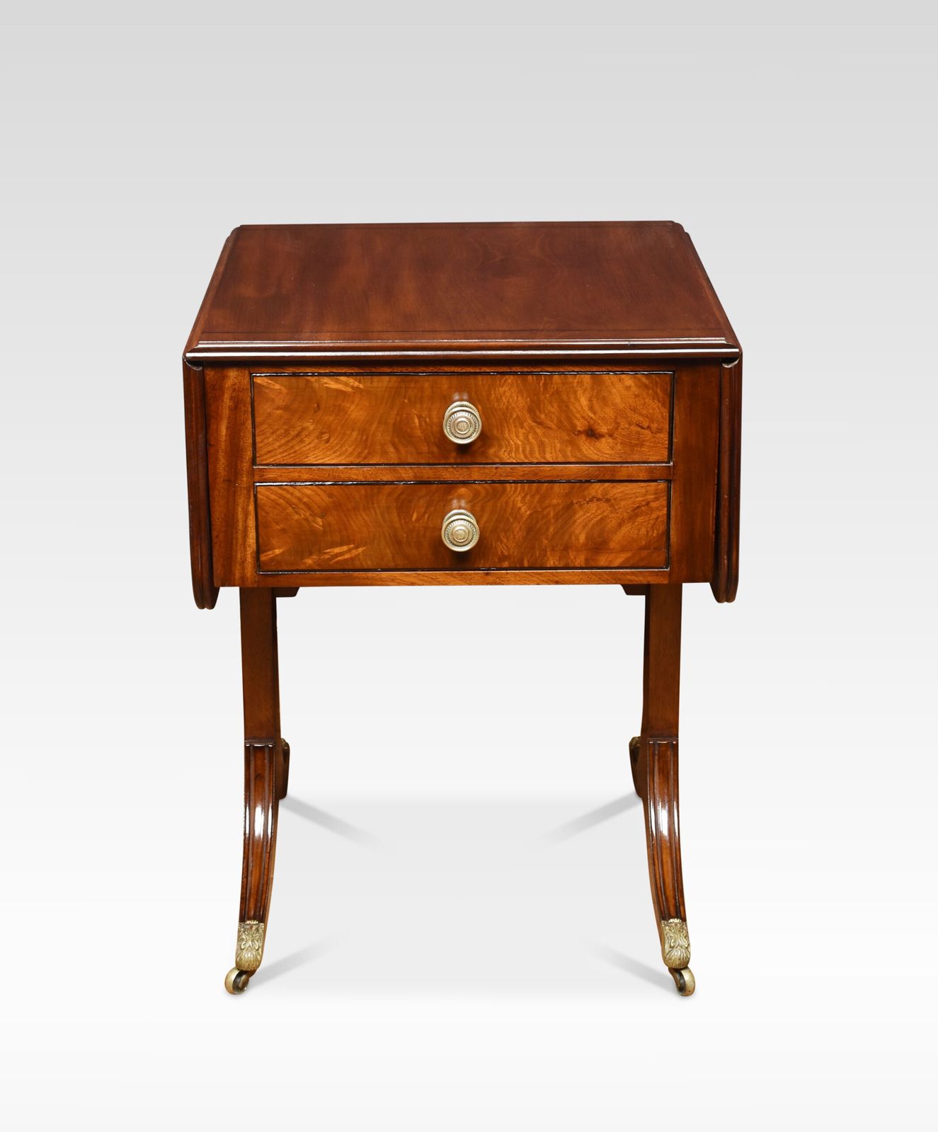 Regency Mahogany Sofa Table Of Small Proportions photo furniture