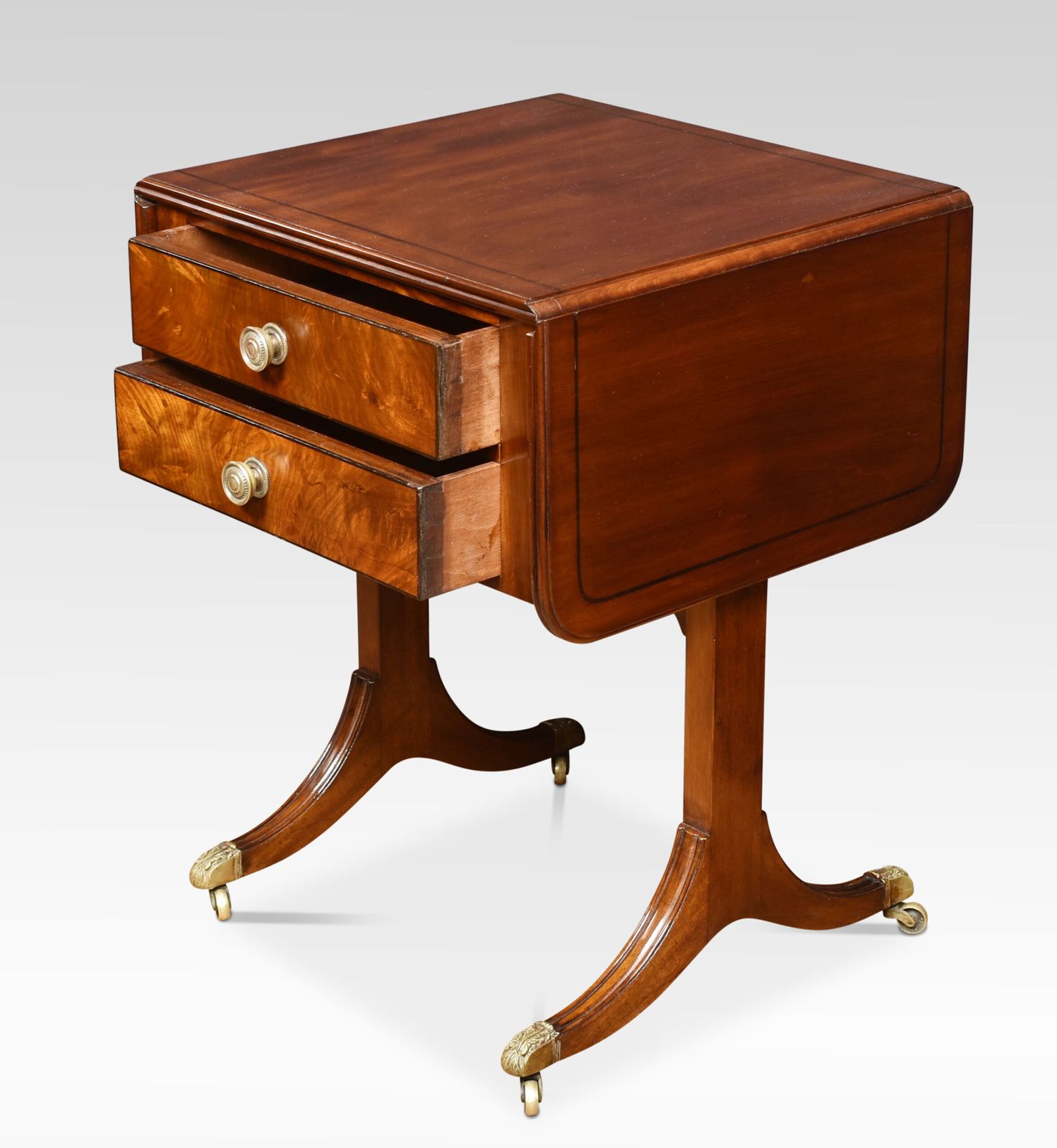 Regency Mahogany Sofa Table Of Small Proportions photo for sale