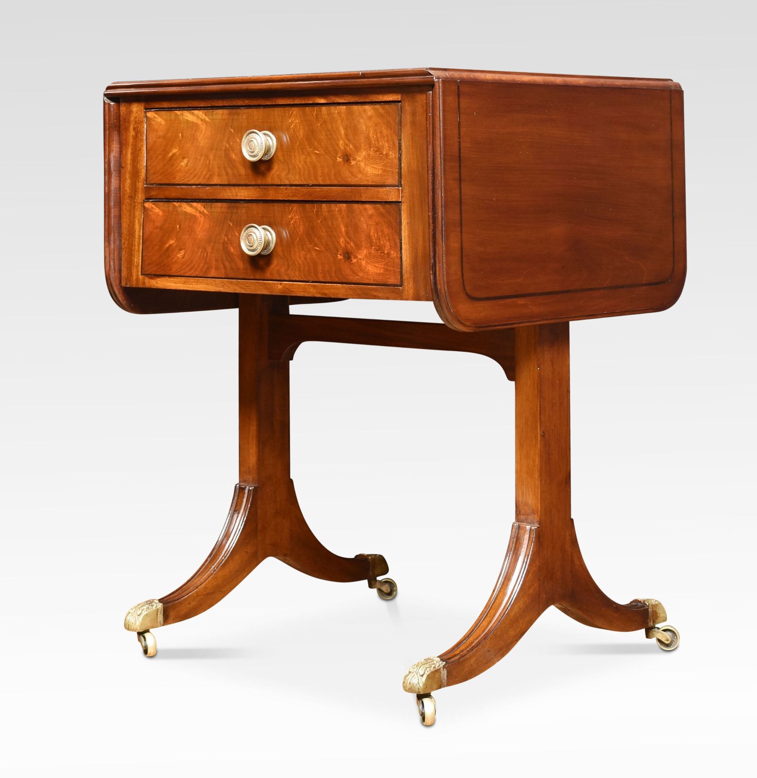 Regency Mahogany Sofa Table Of Small Proportions photo Furniture
