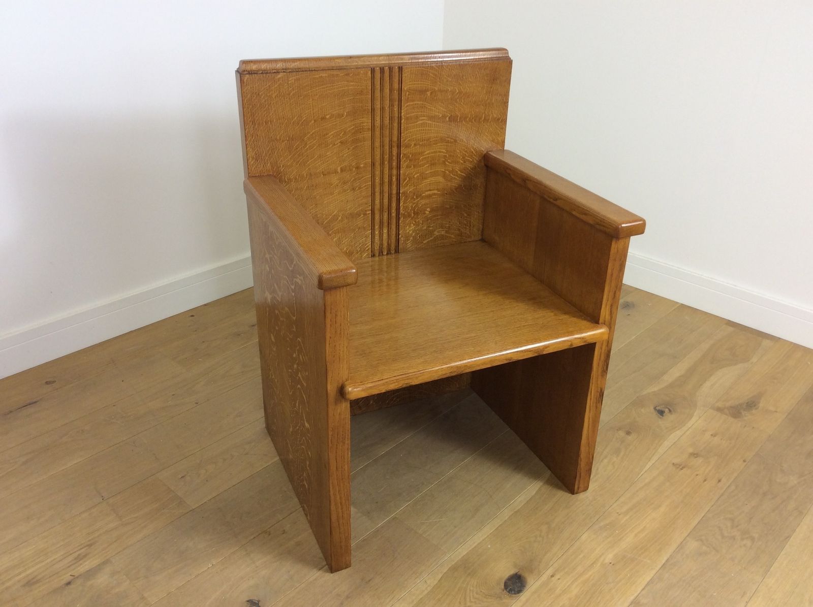 Art Deco Chairs Solid Oak From The Seafarers Mission Southampton photo vinterior