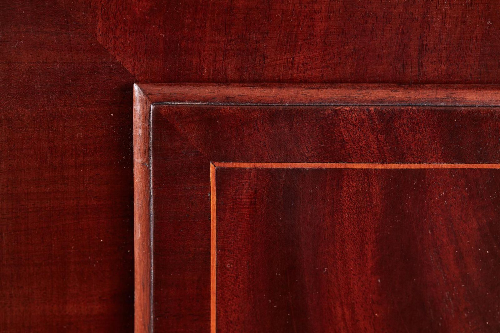 Antique George III Mahogany Inlaid Eight Day Grandfather Clock Antique George I photo vinterior