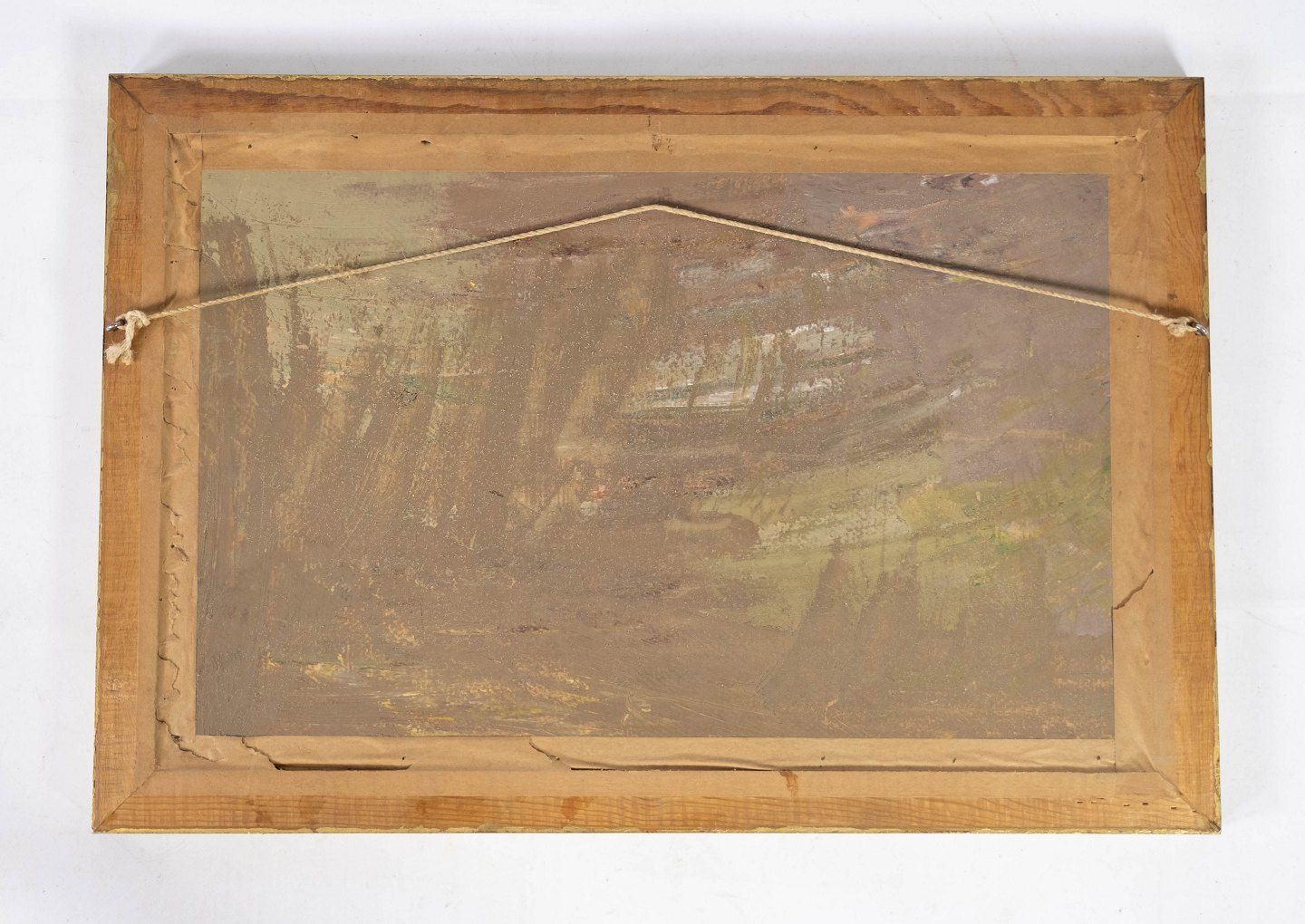 Oil Painting With Natural Motif And With Gilded Frame Signed By C. Thornild From 1944. photo Art