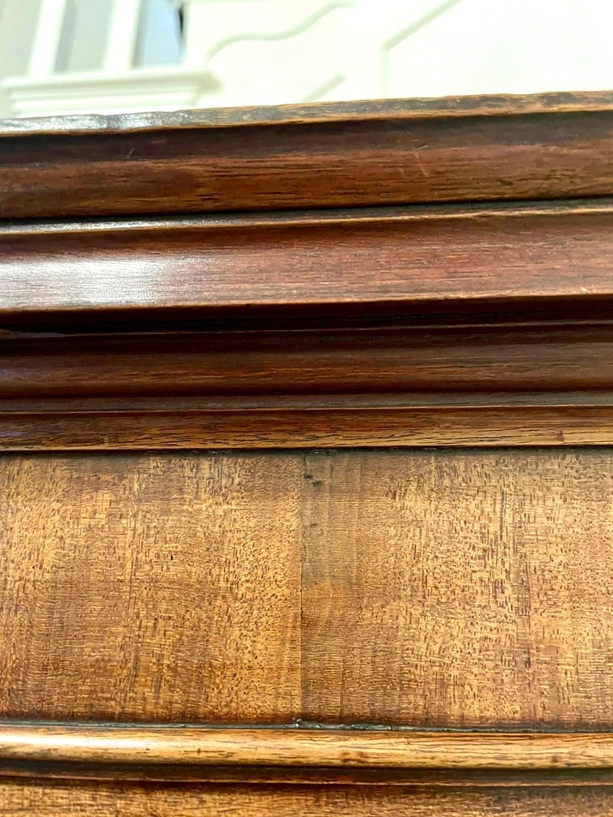 Antique George III Figured Mahogany Chest On Chest photo Furniture
