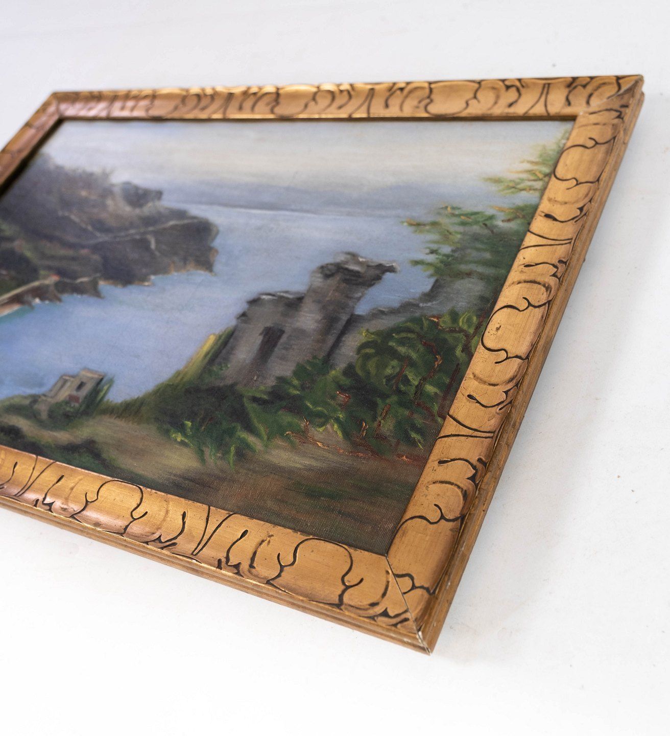 Oil Painting With Natural Motif And Gilded Frame, Without Signature From The 1890s. photo for sale