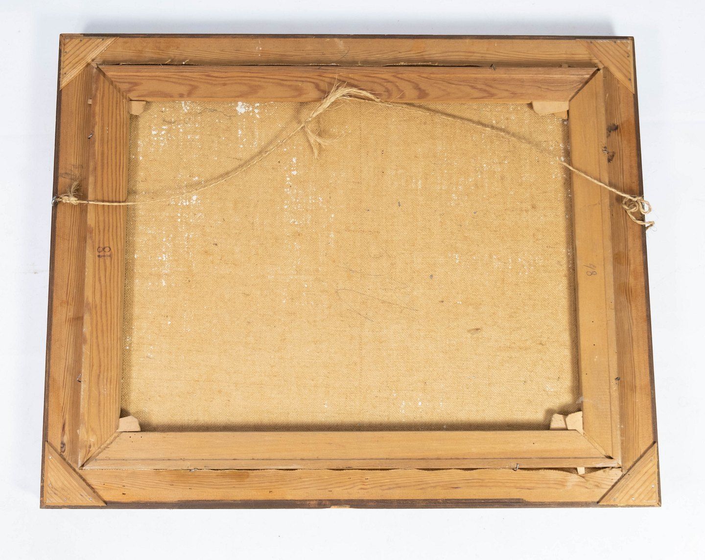 Oil Painting With Winter Motif And Gilded Frame, With Unknown Signature From The 1930s. photo for sale